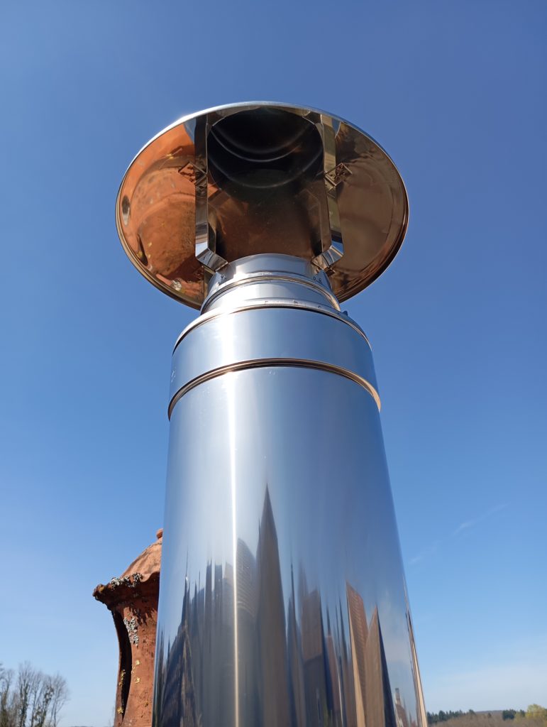 la flamme des chênes - cheminée en inox